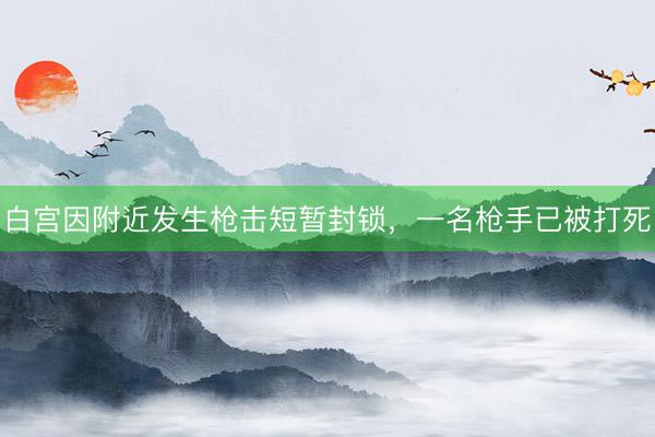 白宫因附近发生枪击短暂封锁，一名枪手已被打死