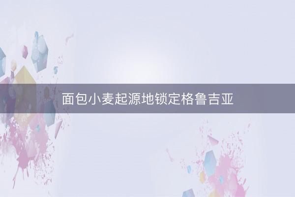 面包小麦起源地锁定格鲁吉亚