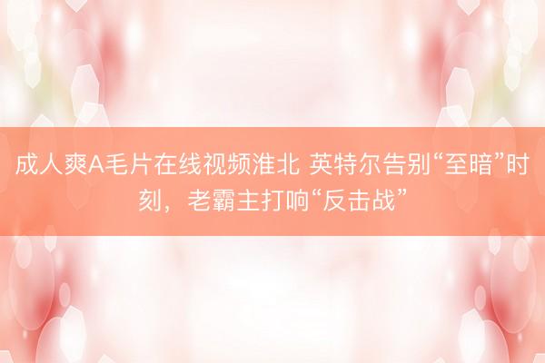 成人爽A毛片在线视频淮北 英特尔告别“至暗”时刻，老霸主打响“反击战”