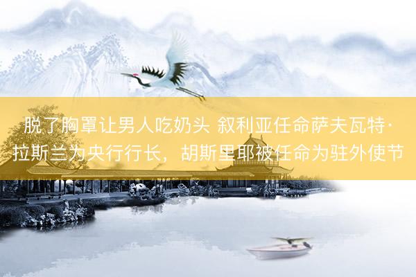脱了胸罩让男人吃奶头 叙利亚任命萨夫瓦特·拉斯兰为央行行长，胡斯里耶被任命为驻外使节