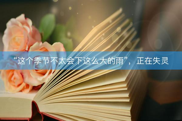 “这个季节不太会下这么大的雨”，正在失灵