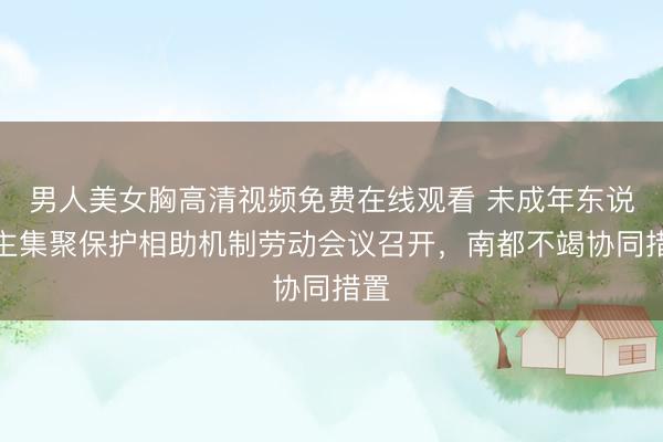 男人美女胸高清视频免费在线观看 未成年东说念主集聚保护相助机制劳动会议召开，南都不竭协同措置