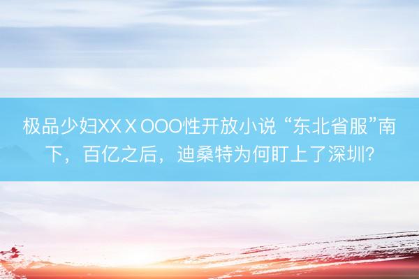 极品少妇XXⅩOOO性开放小说 “东北省服”南下，百亿之后，迪桑特为何盯上了深圳？