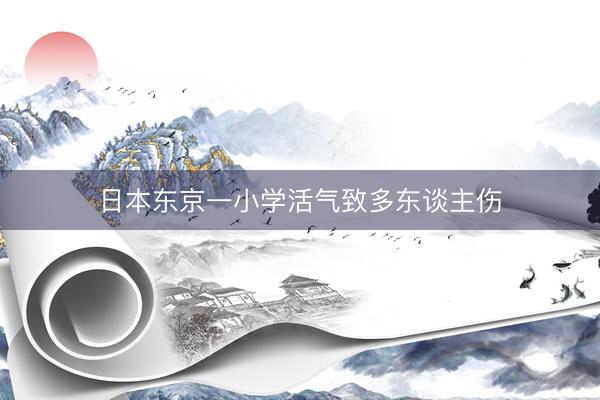 日本东京一小学活气致多东谈主伤